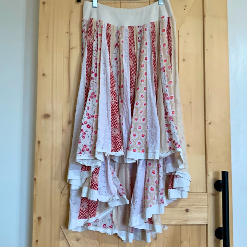 Boho high low skirt
